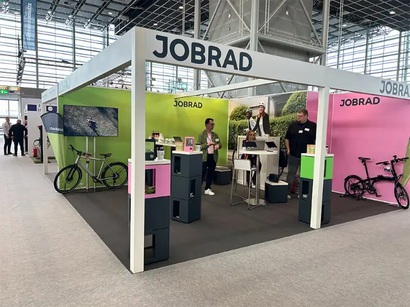 Messestand von JobRad auf der Flotte